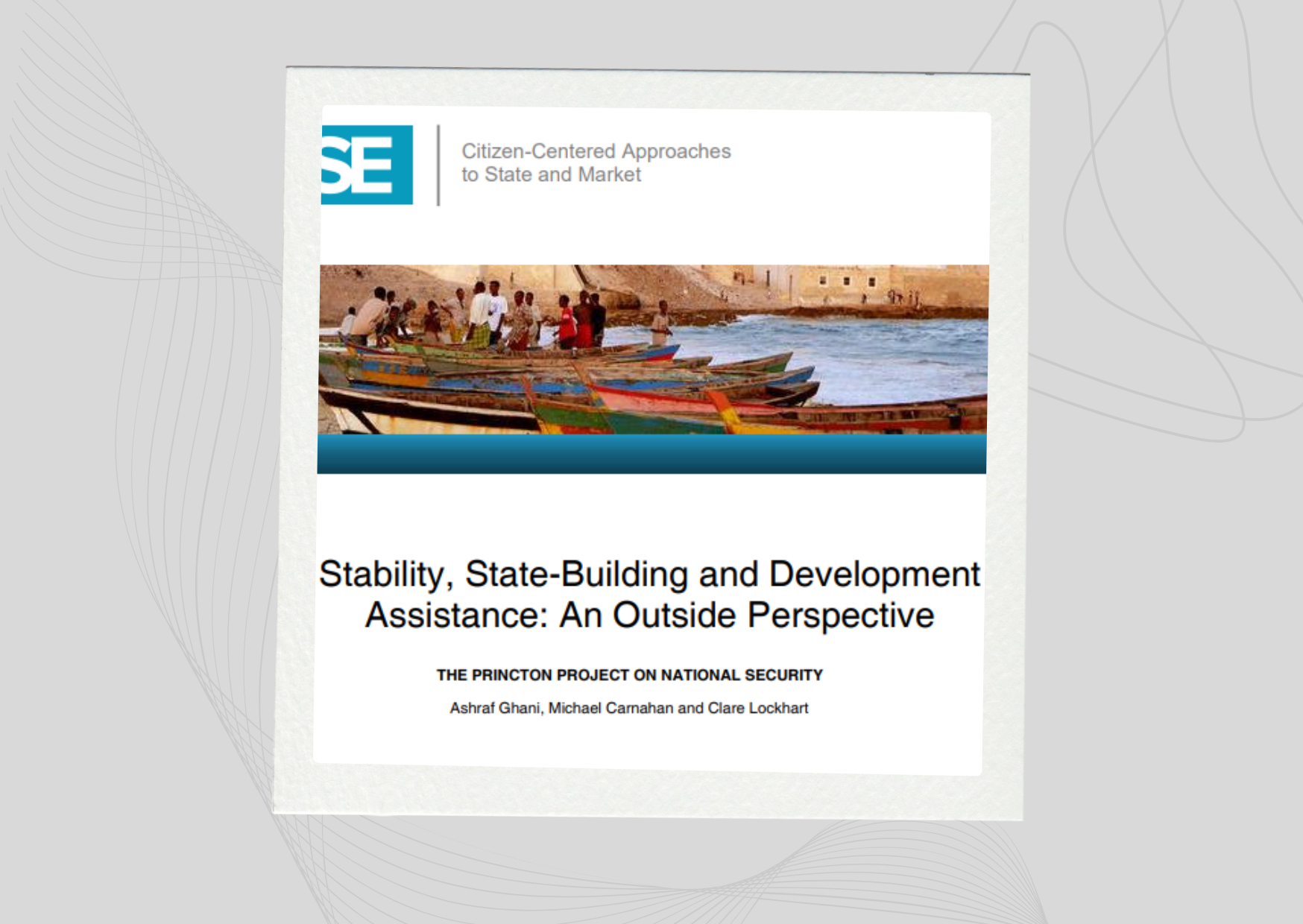 Stability, State-Building and Development Assistance: An Outside Perspective